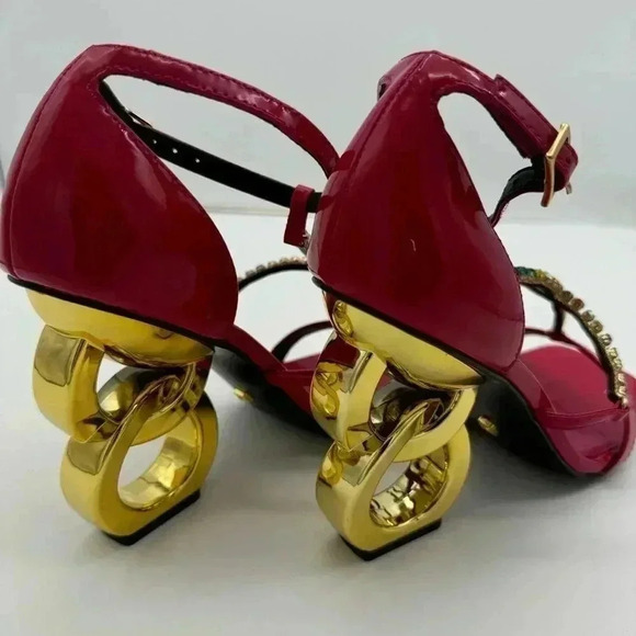 Brand New KAT MACONIE Sadia Ankle Strap Sandal in Fuchsia - Picture 15 of 16